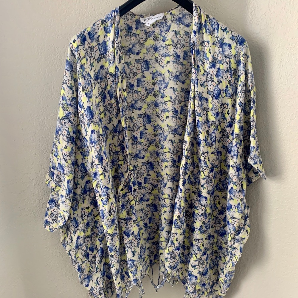 BCBG Generation Floral Cardigan